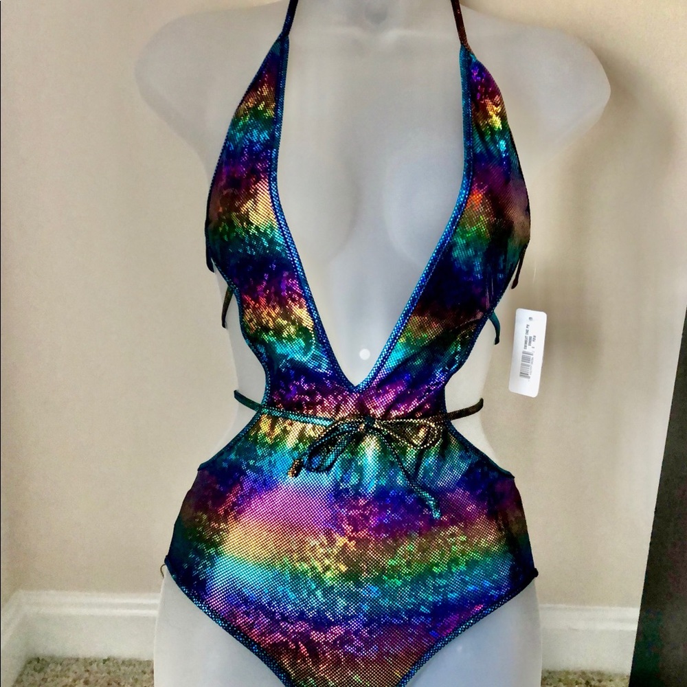 Mermaid colored one piece